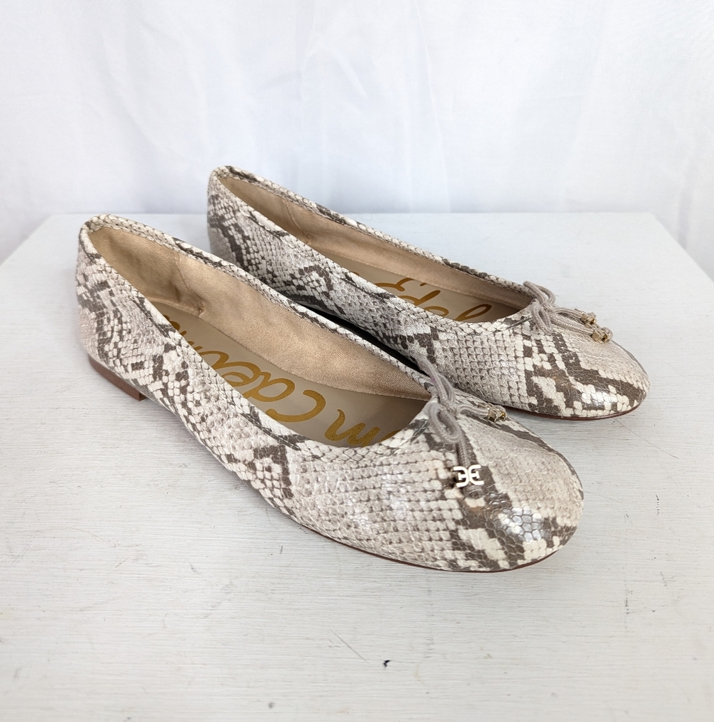 Sam Edelman Flora Snakeskin Python Embossed Faux … - image 1